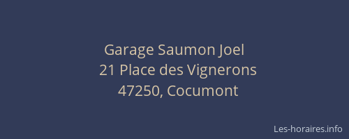Garage Saumon Joel