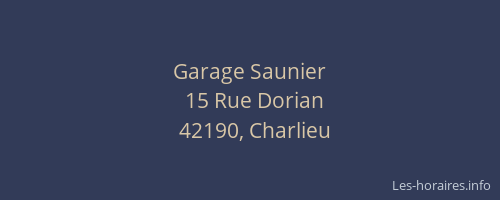 Garage Saunier