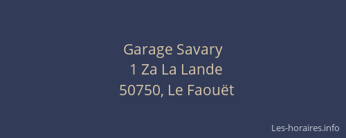 Garage Savary