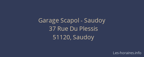 Garage Scapol - Saudoy