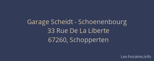 Garage Scheidt - Schoenenbourg