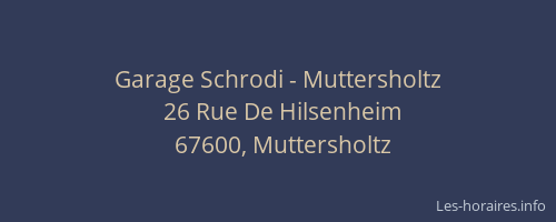 Garage Schrodi - Muttersholtz