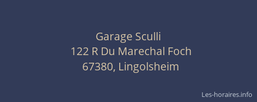 Garage Sculli