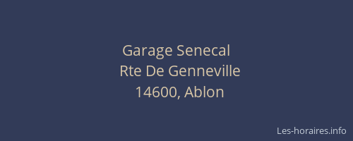 Garage Senecal