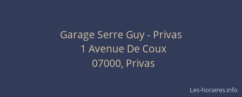 Garage Serre Guy - Privas