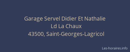 Garage Servel Didier Et Nathalie