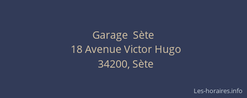 Garage  Sète
