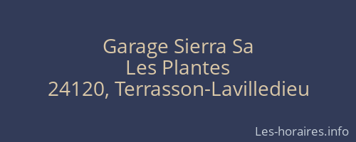 Garage Sierra Sa