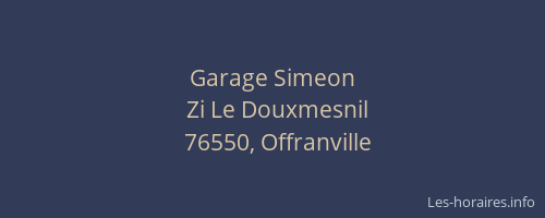 Garage Simeon