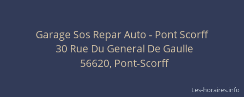 Garage Sos Repar Auto - Pont Scorff