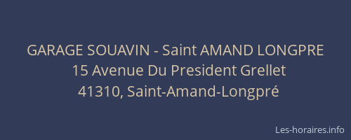 GARAGE SOUAVIN - Saint AMAND LONGPRE