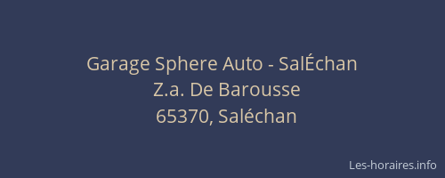 Garage Sphere Auto - SalÉchan