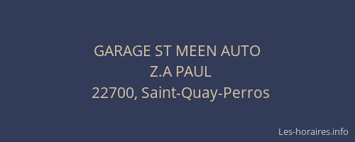 GARAGE ST MEEN AUTO
