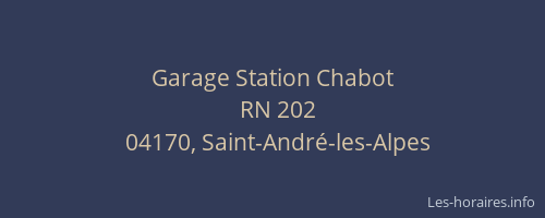 Garage Station Chabot