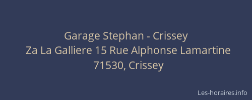 Garage Stephan - Crissey