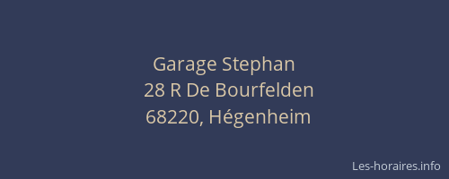 Garage Stephan