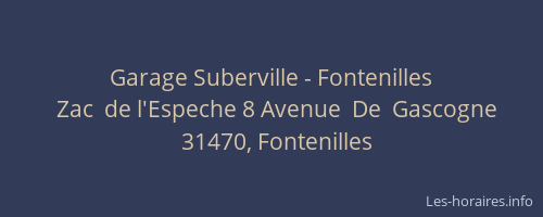Garage Suberville - Fontenilles