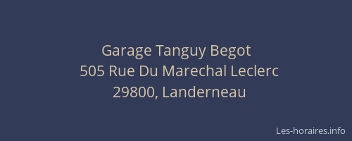Garage Tanguy Begot