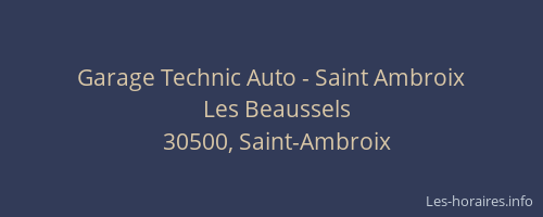 Garage Technic Auto - Saint Ambroix
