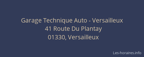Garage Technique Auto - Versailleux