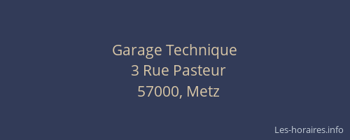 Garage Technique