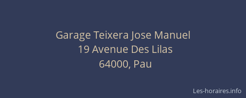 Garage Teixera Jose Manuel