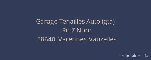 Garage Tenailles Auto (gta)