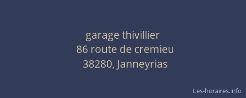 garage thivillier