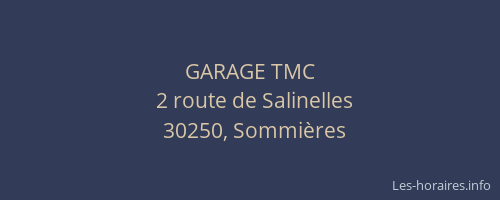 GARAGE TMC