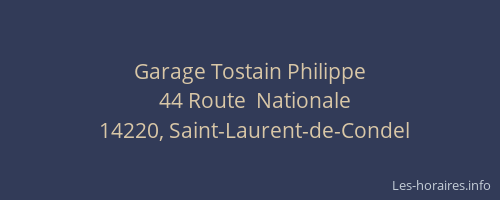 Garage Tostain Philippe