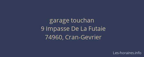 garage touchan