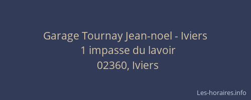 Garage Tournay Jean-noel - Iviers