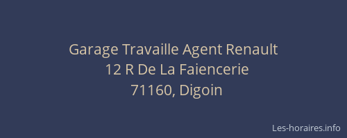 Garage Travaille Agent Renault