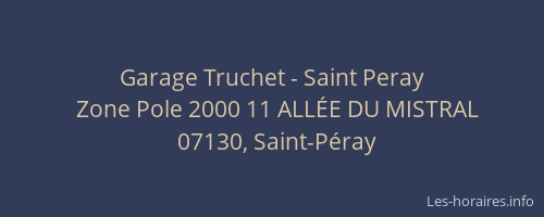 Garage Truchet - Saint Peray