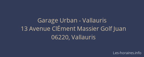 Garage Urban - Vallauris