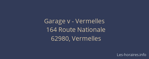 Garage v - Vermelles