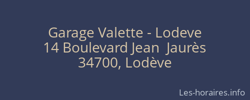 Garage Valette - Lodeve