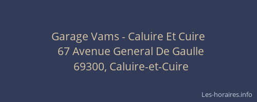 Garage Vams - Caluire Et Cuire
