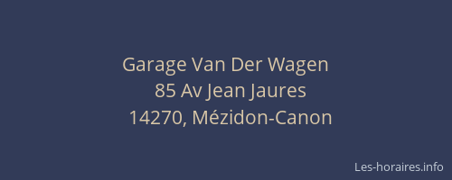 Garage Van Der Wagen
