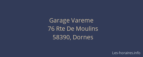 Garage Vareme