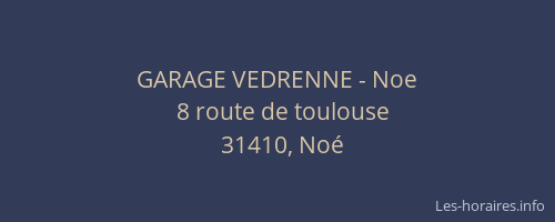 GARAGE VEDRENNE - Noe