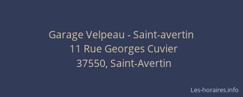 Garage Velpeau - Saint-avertin