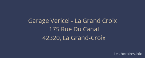 Garage Vericel - La Grand Croix