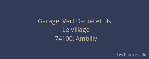 Garage  Vert Daniel et fils
