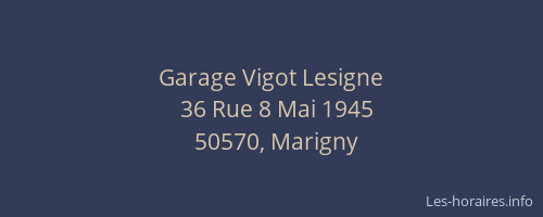 Garage Vigot Lesigne