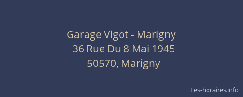 Garage Vigot - Marigny