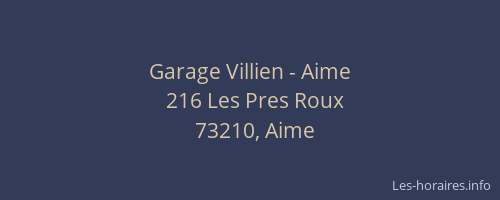 Garage Villien - Aime