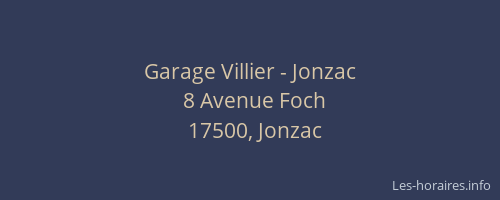 Garage Villier - Jonzac
