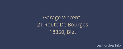 Garage Vincent