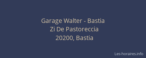 Garage Walter - Bastia
